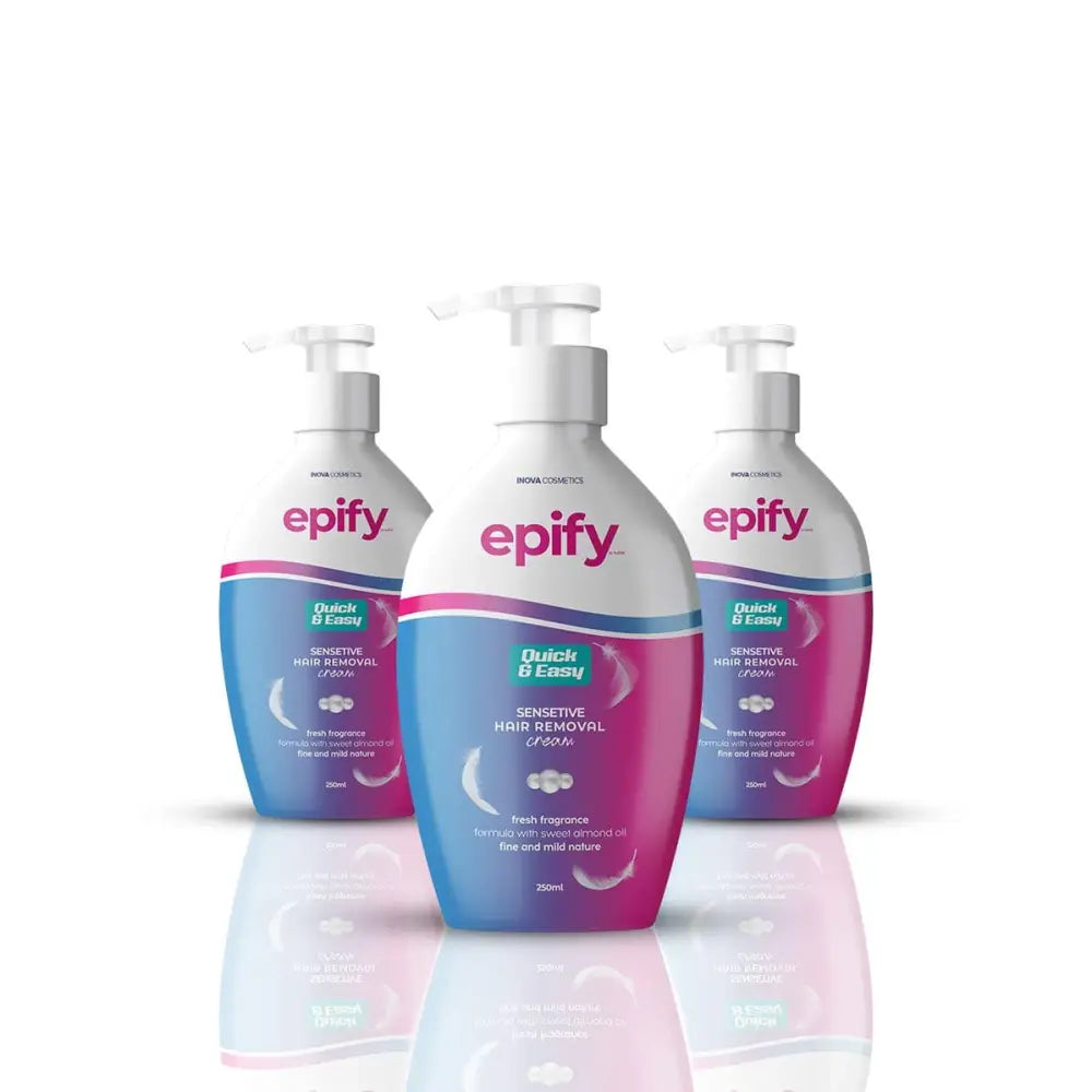 Crema depilatoria Epify 250 ml (paquete de 3)