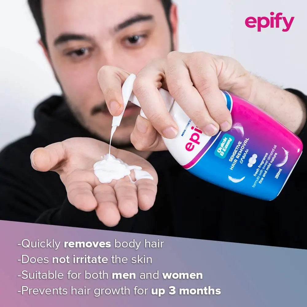 Crema depilatoria Epify 250 ml (paquete de 3)
