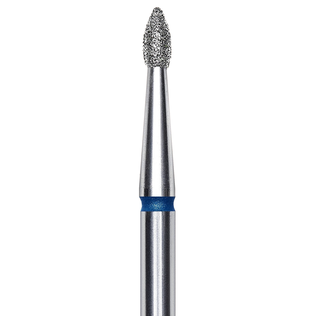 FRESA DE DIAMANTE PARA UÑAS, "BUD", AZUL, DIÁMETRO DE CABEZA 1.8/4MM (FA60B018/4) - STALEKS™