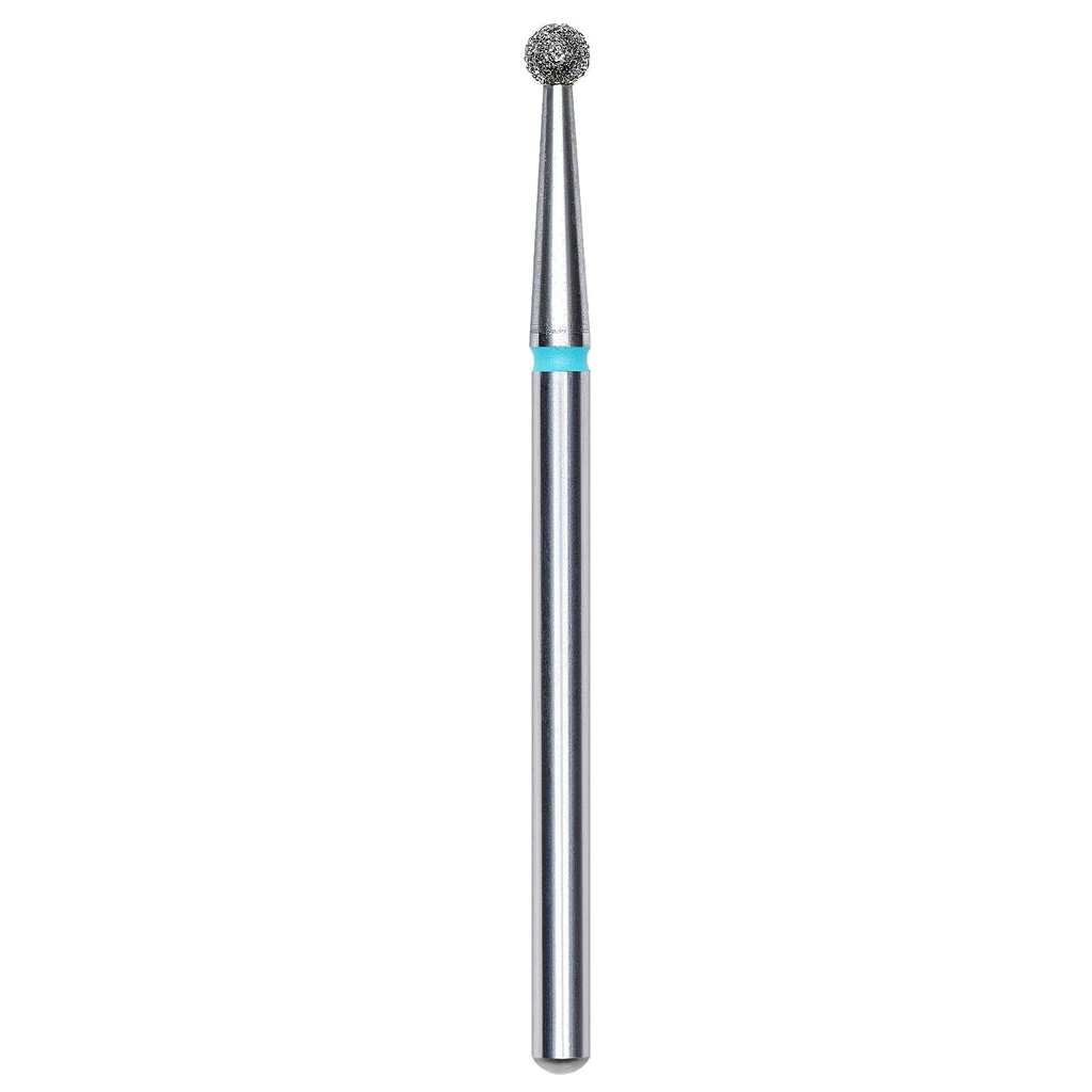 FRESA DE DIAMANTE PARA UÑAS, "BOLA", AZUL, DIÁMETRO DE LA CABEZA 2.5MM (FA01B025) - STALEKS™