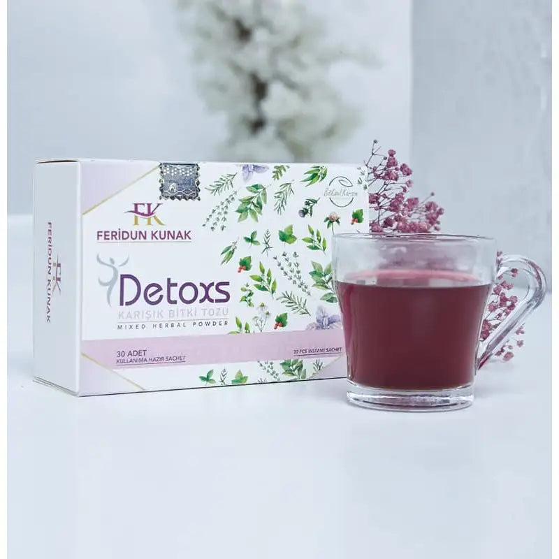 Té de desintoxicación Feridun Kunak en polvo de hierbas mixtas, 5 g x 30 unidades