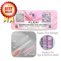 MOLDES PARA UÑAS REUTILIZABLES DUAL FLEXI SANDWICH - JUEGO 1