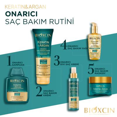 Aceite de cuidado capilar reparador de queratina y argán Bioxcin 150 ml