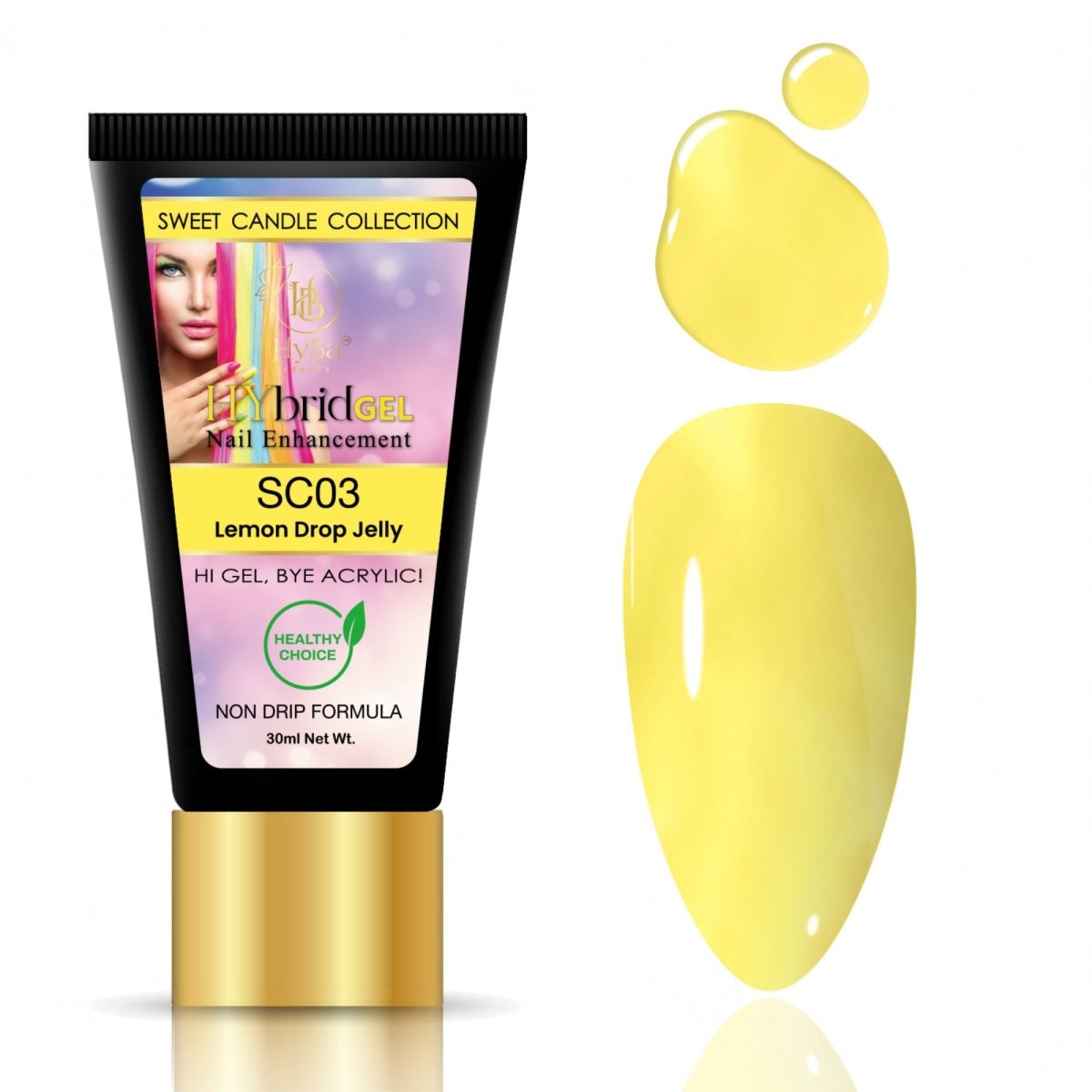 Hybrid Gel Professional Nail Polish - HyGEL® 30ml  / #SC03 Lemon Drop Jelly
