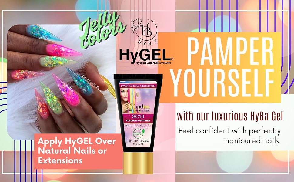Hybrid Gel Professional Nail Polish - HyGEL® 30ml  / #SC06 Rose Pink Glimmer