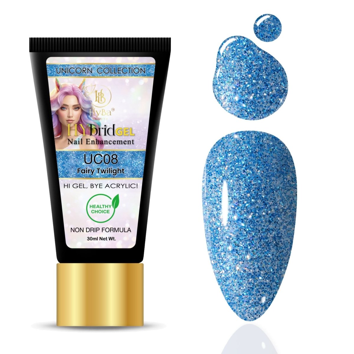 Hybrid Gel Professional Nail Polish - HyGEL® 30ml  / #UC08 Fairy Twilight