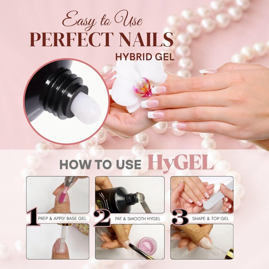 Esmalte de uñas profesional Hybrid Gel - HyGEL 60ml / #PF07 Hunny Bunny White