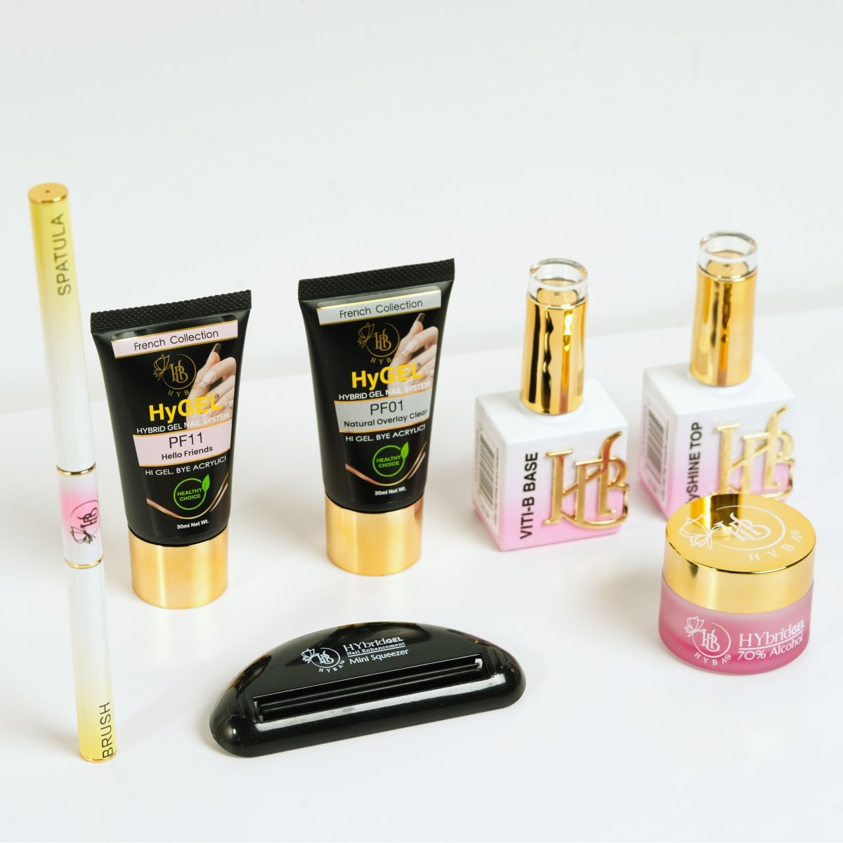 Sistema de uñas de gel híbrido HyGEL® para uso doméstico o profesional - Kit básico n.º 1