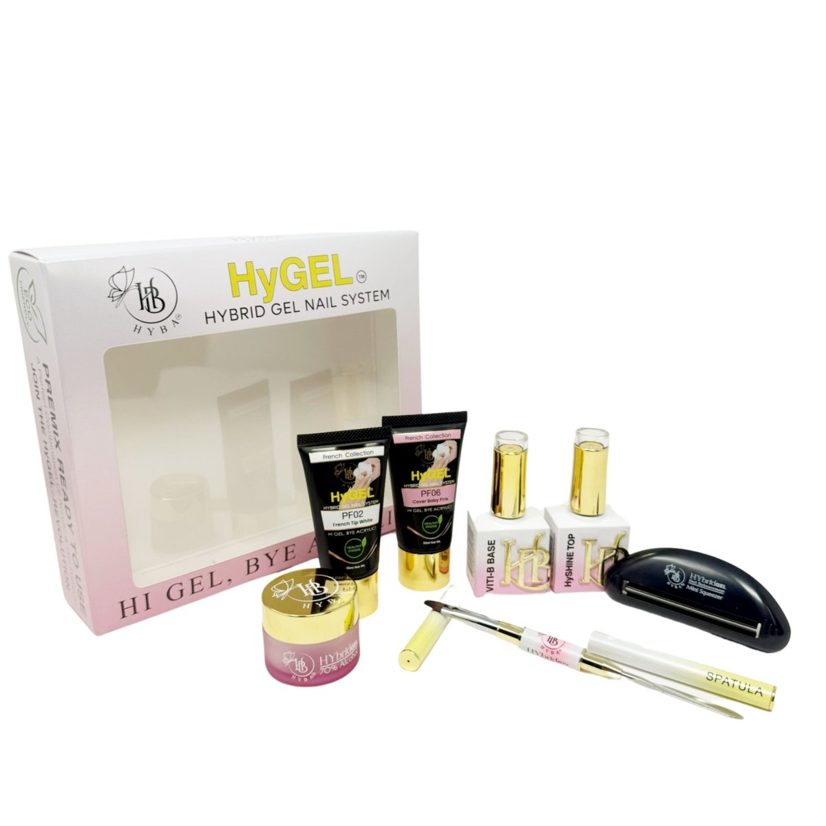 HyGEL® Hybrid DIY Home or Professional Gel Nail System - Ready Kit #2