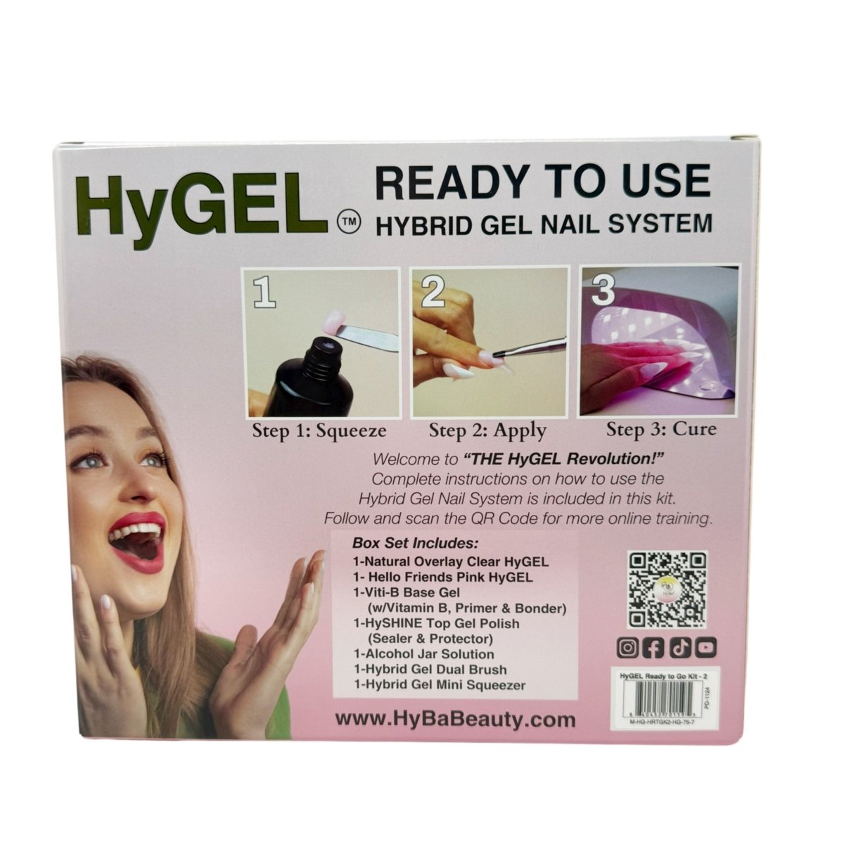 HyGEL® Hybrid DIY Home or Professional Gel Nail System - Ready Kit #2