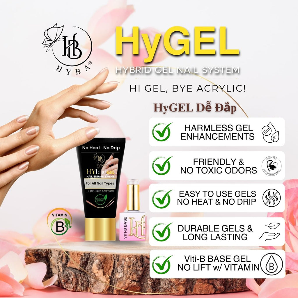HyGEL® Hybrid DIY Home or Professional Gel Nail System - Ready Kit #2