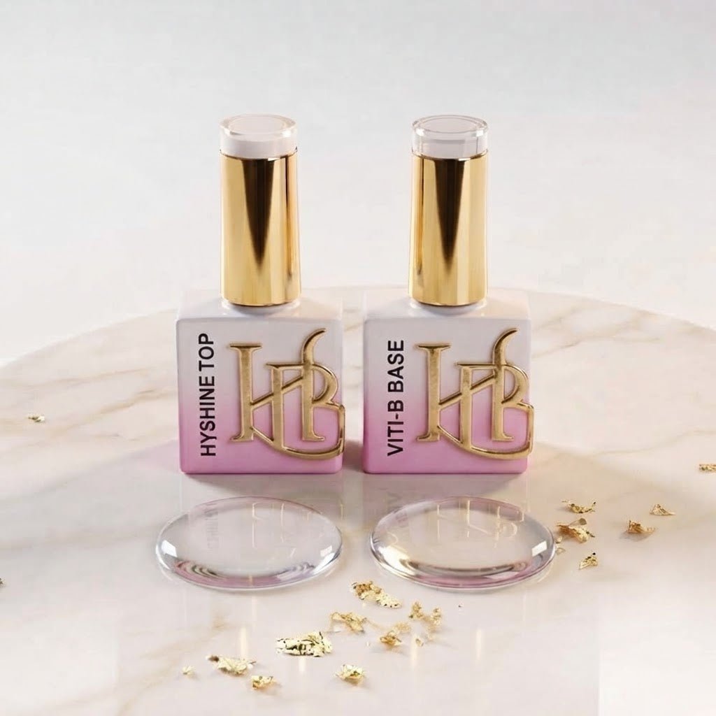 HyShine Top & Viti-B Base - Esmalte en gel - Oferta especial de 2 unidades