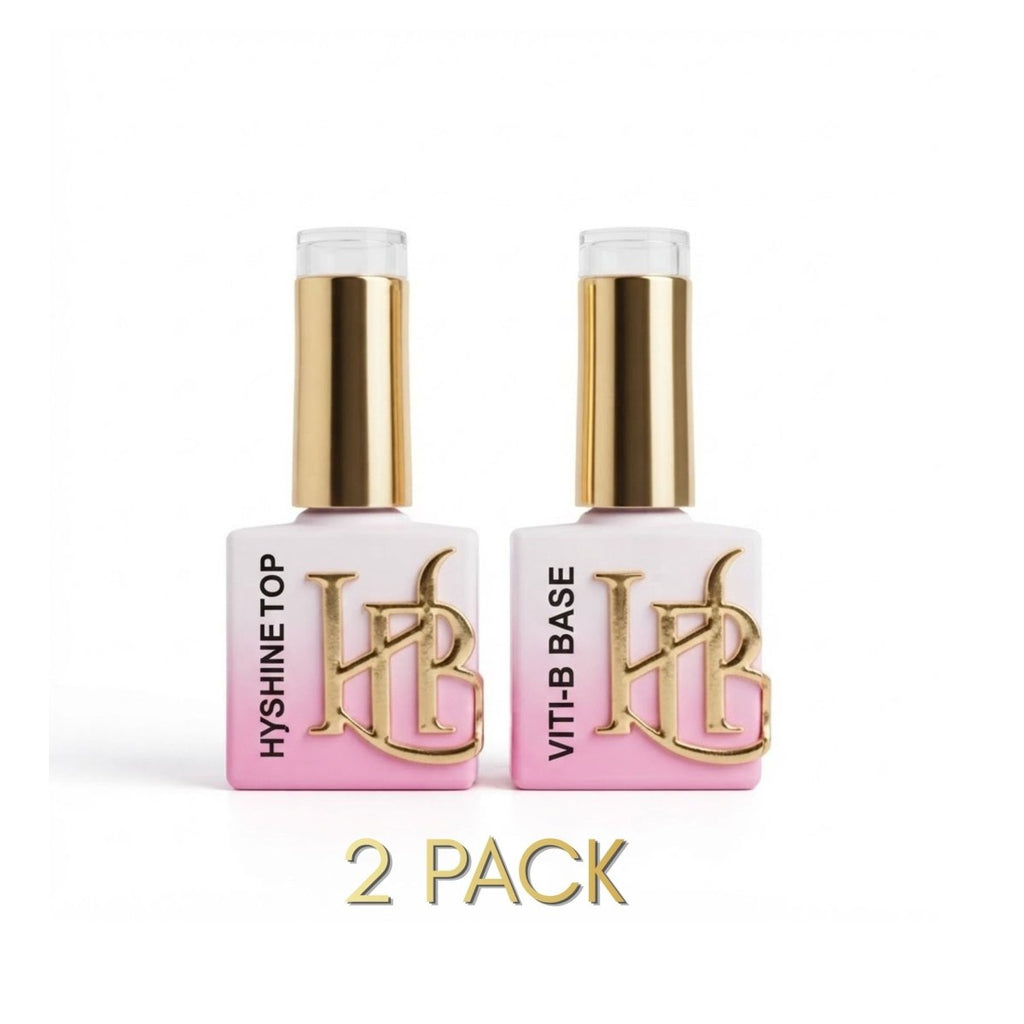 HyShine Top & Viti-B Base - Esmalte en gel - Oferta especial de 2 unidades