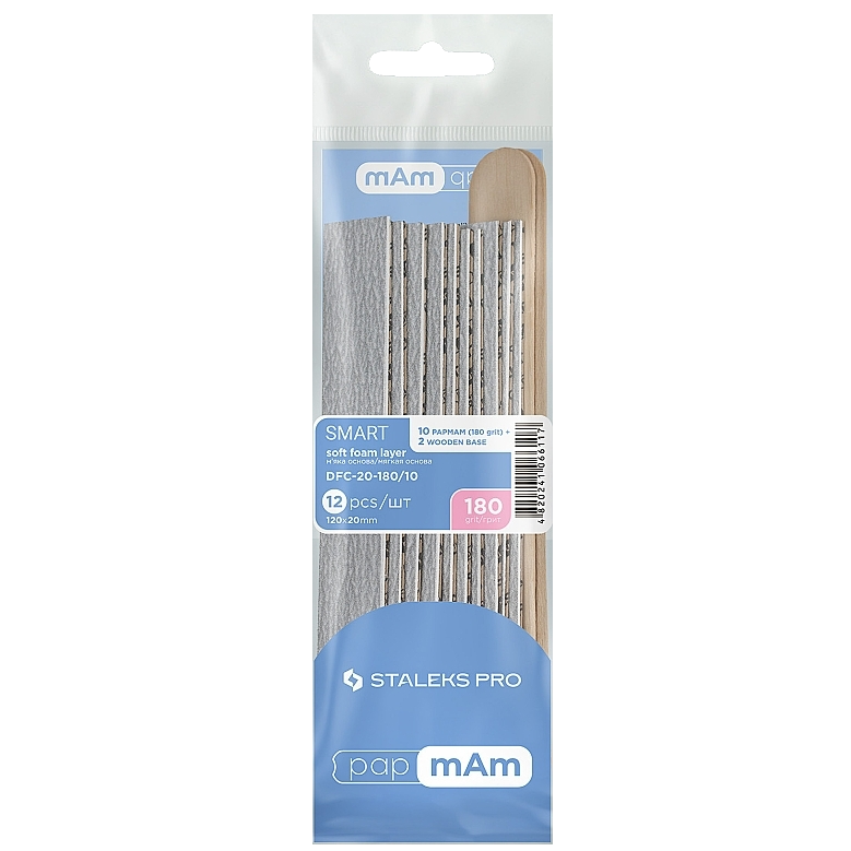 LIMAS DESECHABLES STALEKS PRO SMART 20 PAPMAM SOFT SOBRE BASE DE MADERA 10 UDS. DWC-20 - STALEKS™