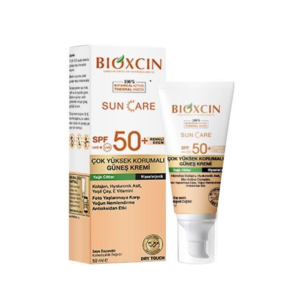 Bioxcin para piel muy seca, protección muy alta, hidratación antienvejecimiento intensiva, protector solar, 50 ml