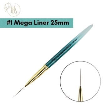 Pincel para Nail Art Mega Liner #1 (25mm) 100% pelo de Kolinsky