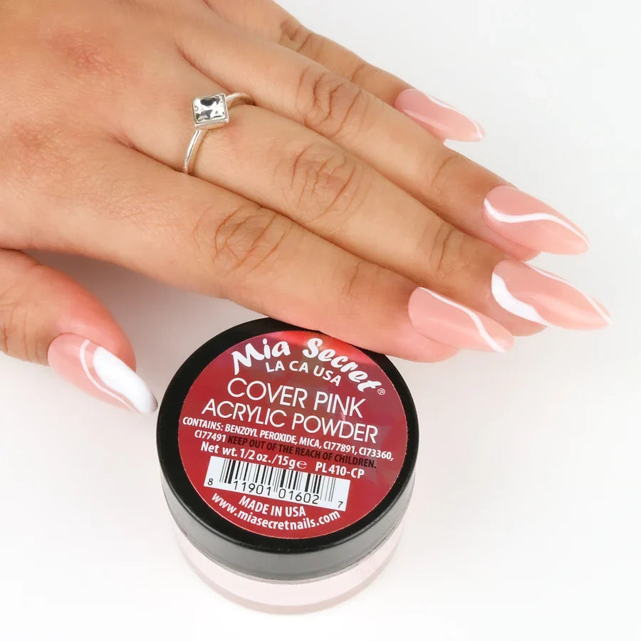 Mia Secret - Polvo Acrílico Cover Pink, 1oz, 2oz y 4oz