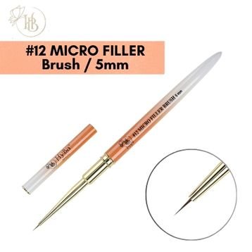MICRO FILLER Nail Brush / 5mm #12 Kolinsky Bristles