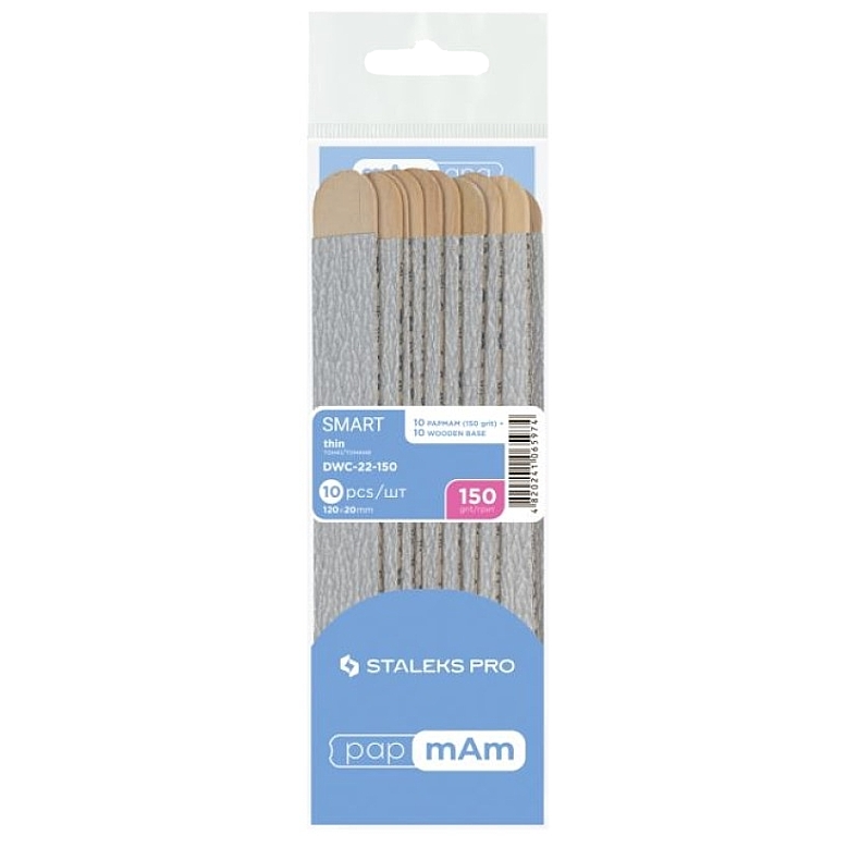 LIMAS DESECHABLES STALEKS PRO SMART 20 PAPMAM SOFT SOBRE BASE DE MADERA 10 UDS. DWC-20 - STALEKS™