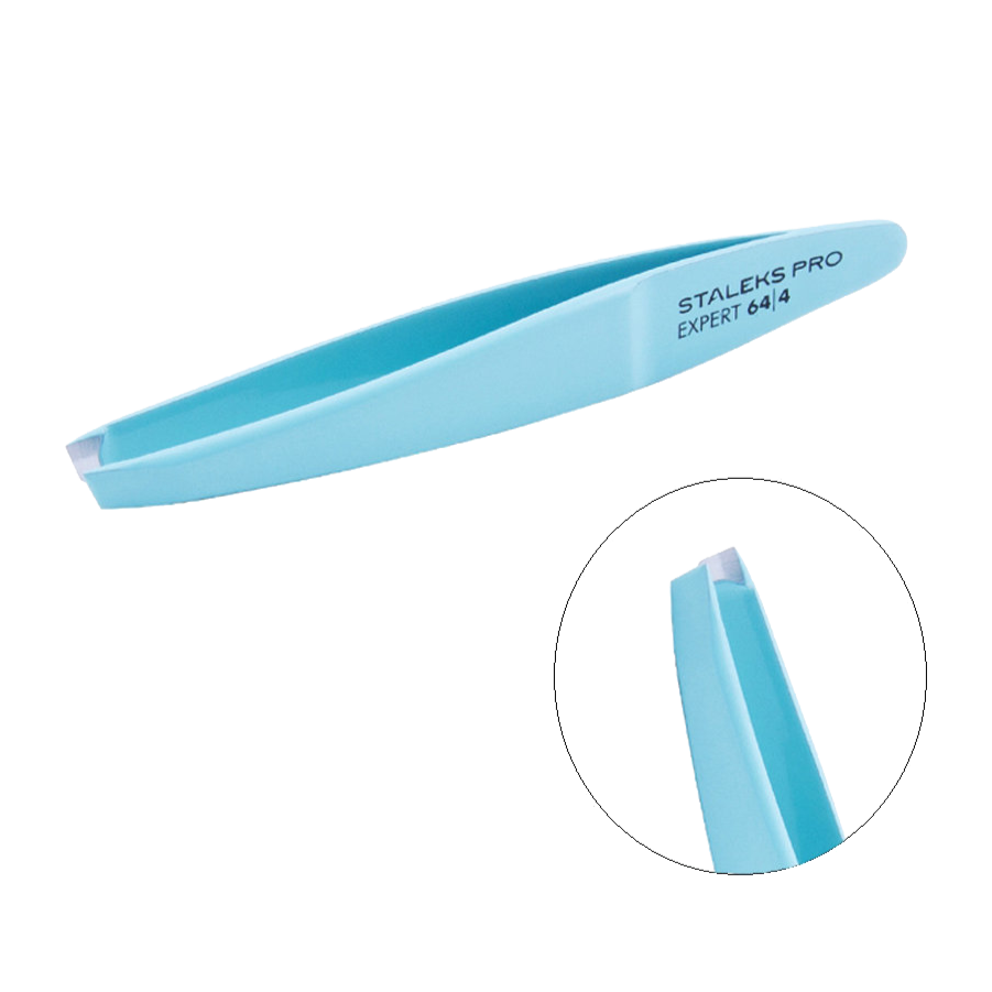 PINZAS PARA CEJAS STALEKS PRO EXPERT 64 TIPO 4 PUNTA SESGADA TE-64/4 - STALEKS™