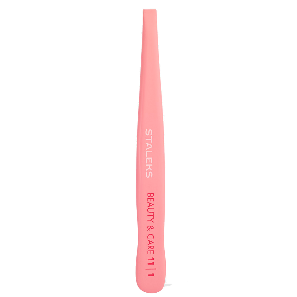 PINZAS PARA CEJAS STALEKS BEAUTY & CARE 11 TIPO 1, PUNTAS RECTAS ANCHAS, ROSA, TBC-11/1 - STALEKS™