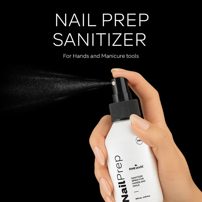 Pink Mask - Desinfectante de manos para preparación de uñas, 200 ml