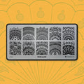 Pink Mask - Stamping Plate Mandala #14