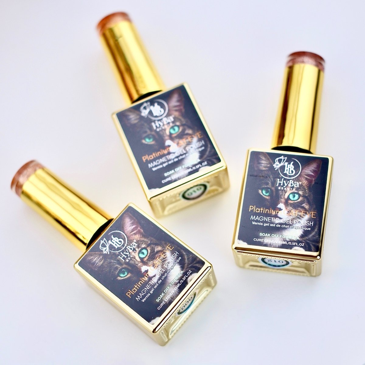 Esmalte en gel ojo de gato PLATINUM, 12 colores - Set en caja o unidades individuales.