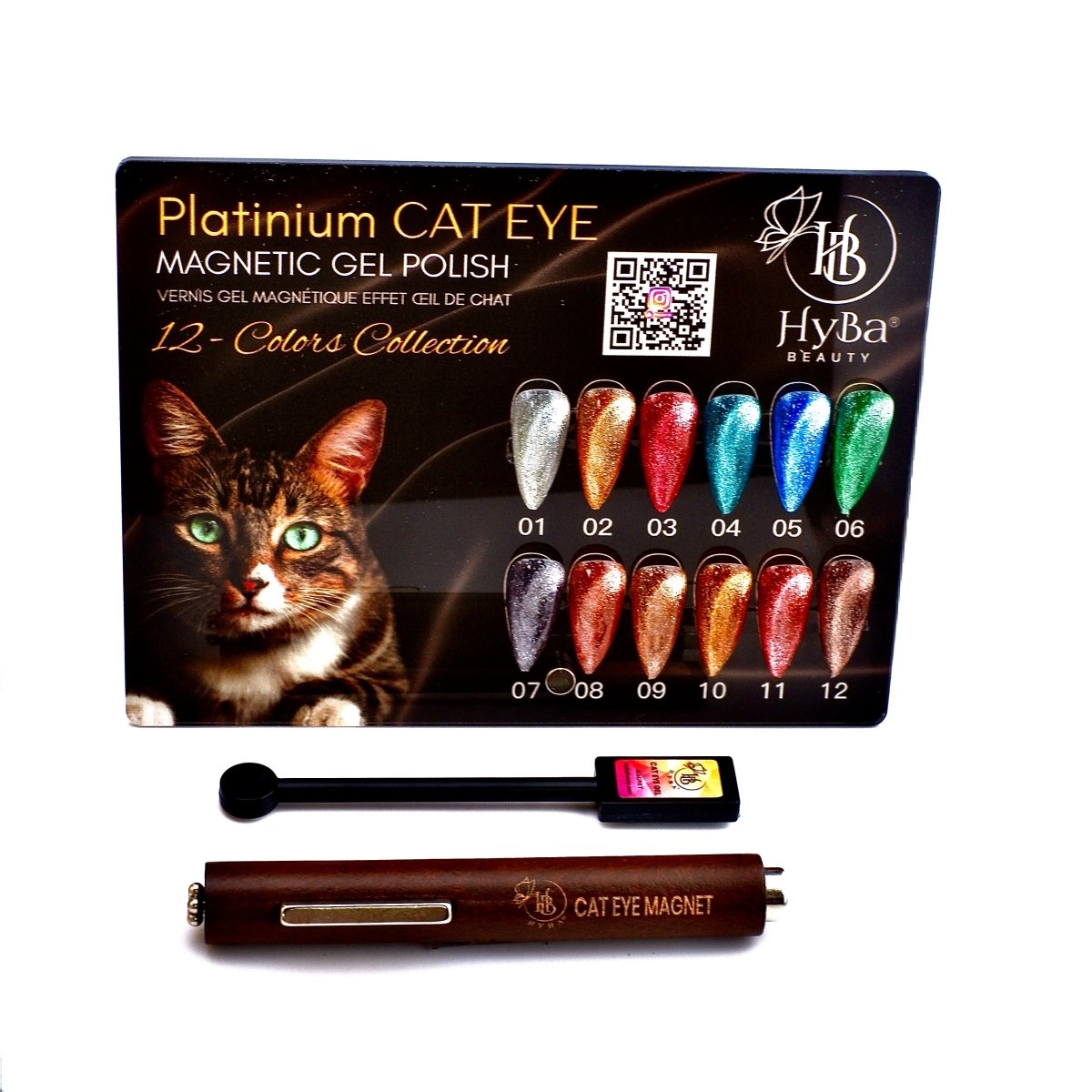 PLATINUM Cat-Eye Gel Polish 12 Colors - Box Set or Single Pcs.