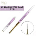 ROUND PETAL Nail Art Brush 2.0, Kolinsky Hair #5