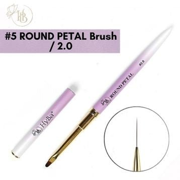 ROUND PETAL Nail Art Brush 2.0, Kolinsky Hair #5