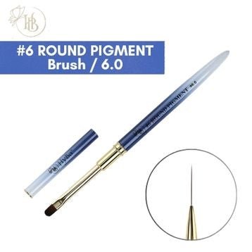 ROUND PIGMENT Nail Art Brush Kolinsky Hair #6