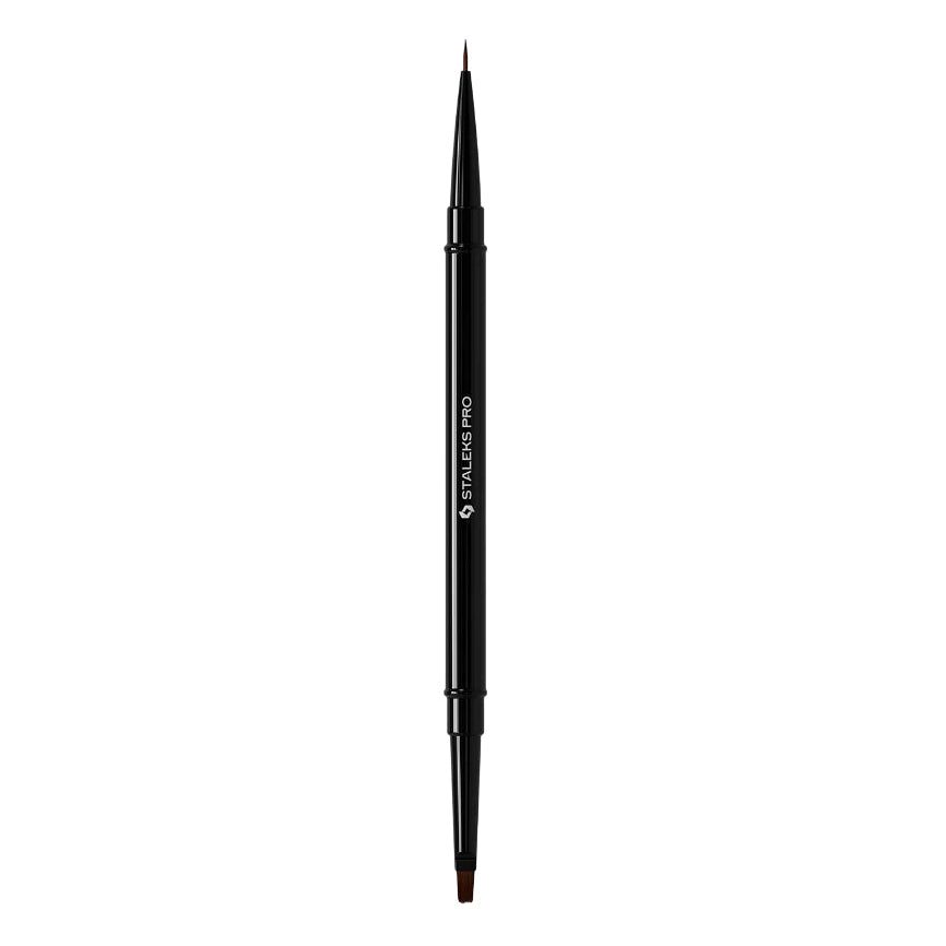 STALEKS - Pincel de doble punta Expert Liner 7mm / para gel 7mm - NBE-01/04
