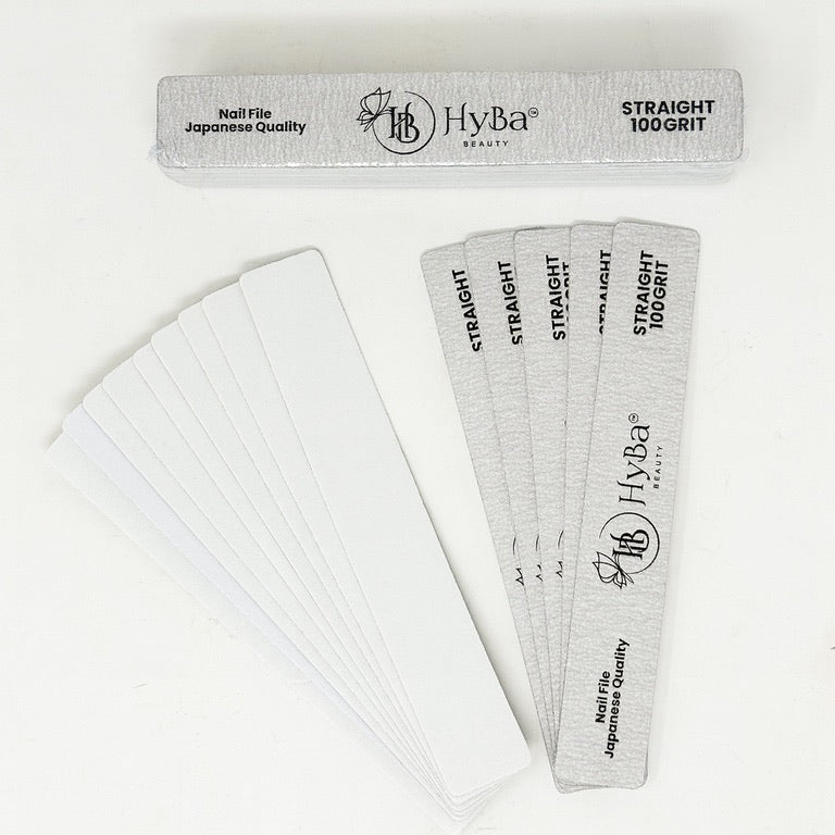 Set de repuesto de limas de uñas RECTAS grano 100/25 uds.