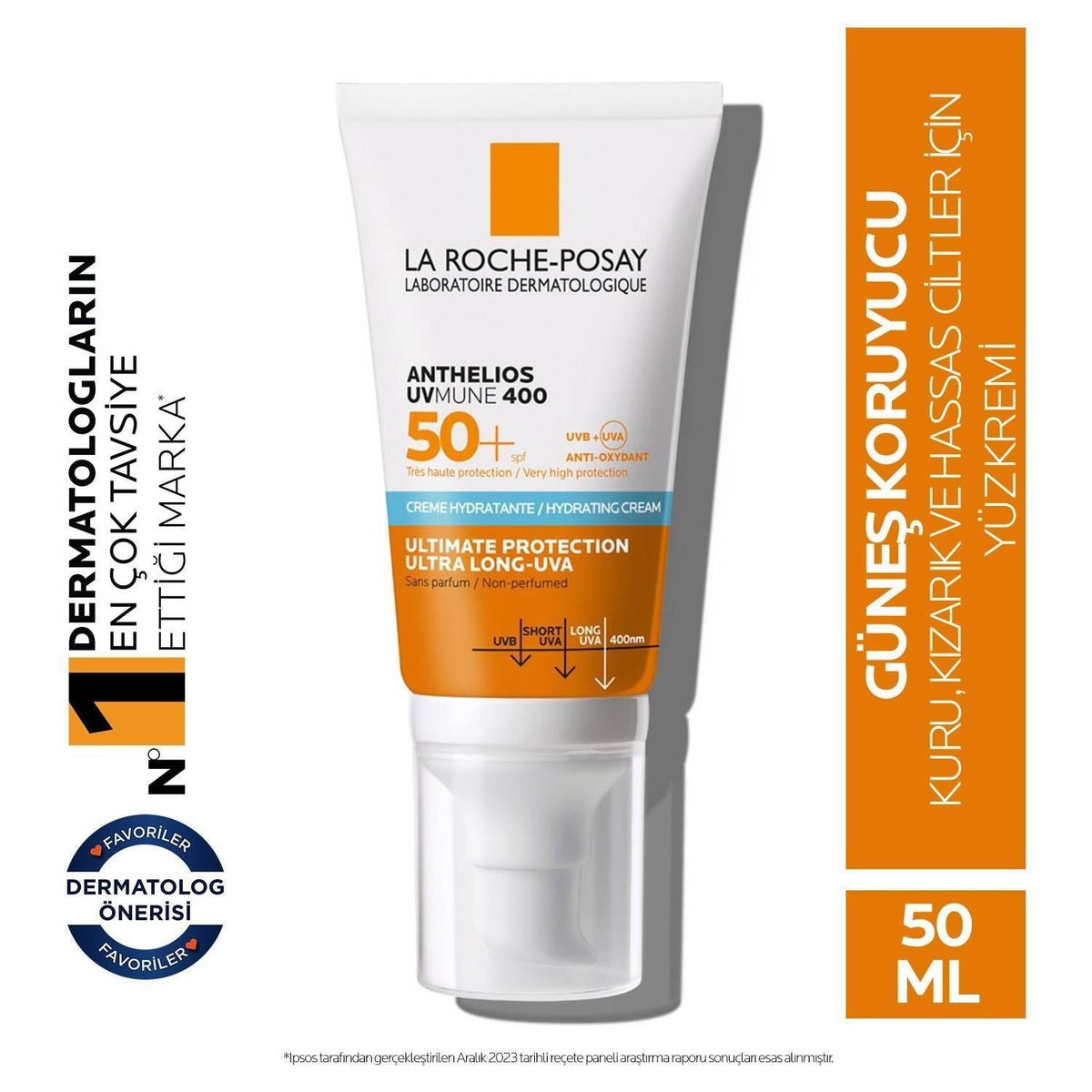 Protector solar La Roche-Posay Anthelios Uvmune 400 FPS 50 de 50 ml