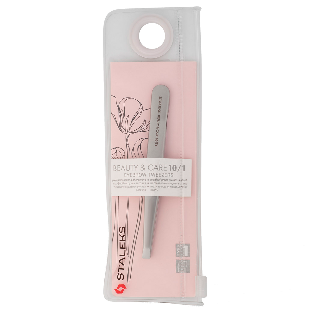 PINZAS PARA CEJAS STALEKS BEAUTY & CARE 10 TIPO 1, RECTAS ANCHAS TBC-10/1 - STALEKS™