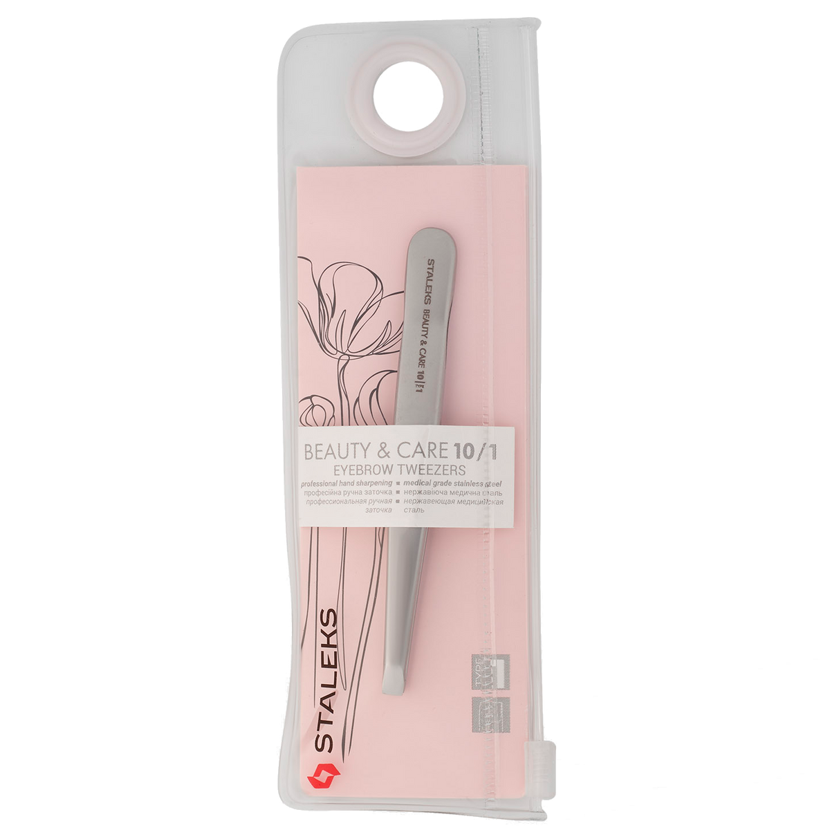 PINZAS PARA CEJAS STALEKS BEAUTY & CARE 10 TIPO 1, RECTAS ANCHAS TBC-10/1 - STALEKS™