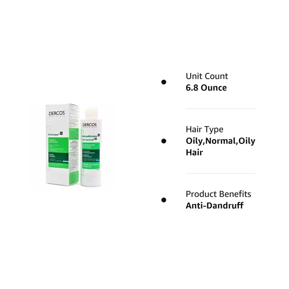 Champú anticaspa Vichy DERCOS DS para cabello de normal a graso 200 ml